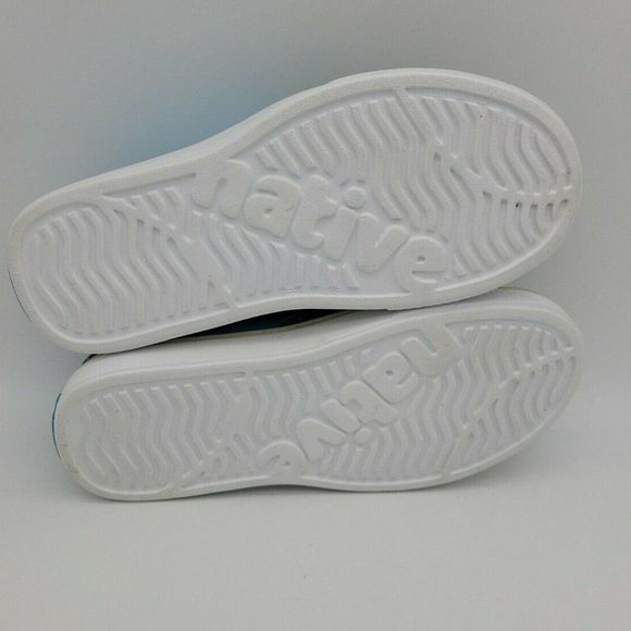 Native Kids Slippers Slip On Loafer Waterproof Blue Graphic Print Round Toe J3 - Picture 7 of 8